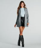 Things To Do Ponte Plaid Blazer Dress