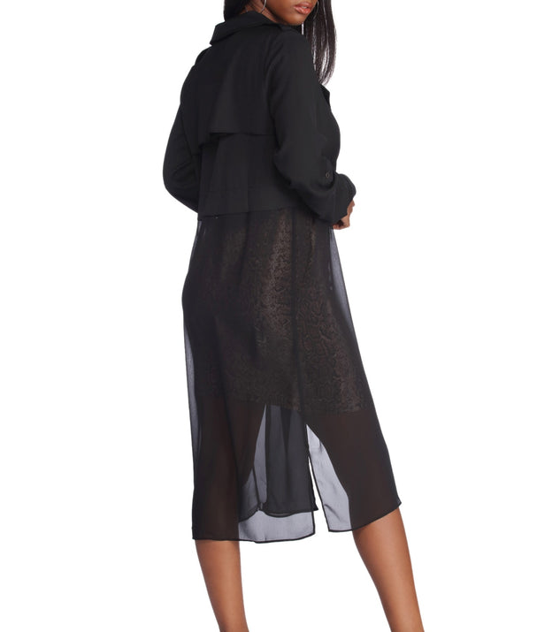 Making Moves Chiffon Duster for 2022 festival outfits, festival dress, outfits for raves, concert outfits, and/or club outfits