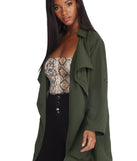 With fun and flirty details, Quite Contemporary Trench Jacket shows off your unique style for a trendy outfit for the summer season!