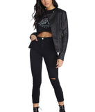 Bad Decisions Faux Leather Jacket helps create the best summer outfit for a look that slays at any event or occasion!