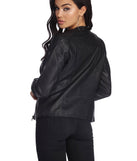 Bad Decisions Faux Leather Jacket helps create the best summer outfit for a look that slays at any event or occasion!