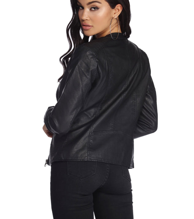 Bad Decisions Faux Leather Jacket