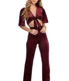 Slaying In Velvet Crop Top