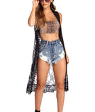 For Lace Days Sleeveless Duster for 2022 festival outfits, festival dress, outfits for raves, concert outfits, and/or club outfits