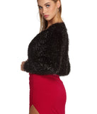 Glistening In Knit Jacket