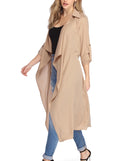 Day Chic Draped Trench Coat is the perfect Homecoming look pick with on-trend details to make the 2023 HOCO dance your most memorable event yet!