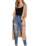 Day Chic Draped Trench Coat is the perfect Homecoming look pick with on-trend details to make the 2023 HOCO dance your most memorable event yet!