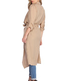 Day Chic Draped Trench Coat is the perfect Homecoming look pick with on-trend details to make the 2023 HOCO dance your most memorable event yet!