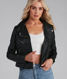 Envy Me Faux Leather Jacket is a fire pick to create a concert outfit, 2024 festival looks, outfits for raves, or to complete your best party outfits or clubwear!