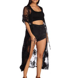 Tie Waist Lace Duster for 2022 festival outfits, festival dress, outfits for raves, concert outfits, and/or club outfits