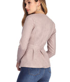 Please Me In Peplum Blazer