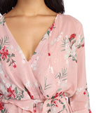 With fun and flirty details, Flowy Floral Chiffon Duster shows off your unique style for a trendy outfit for the summer season!