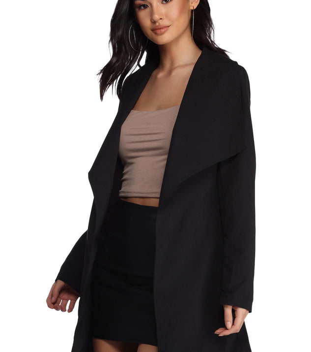 Sleek And Sophisticated Trench Coat is the perfect Homecoming look pick with on-trend details to make the 2023 HOCO dance your most memorable event yet!