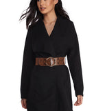 Sleek And Sophisticated Trench Coat is the perfect Homecoming look pick with on-trend details to make the 2023 HOCO dance your most memorable event yet!