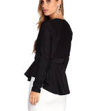 Poised In Peplum Blazer is the perfect Homecoming look pick with on-trend details to make the 2023 HOCO dance your most memorable event yet!