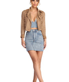 That's Our Moto Faux Suede Jacket