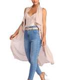Drape Front Vest helps create the best summer outfit for a look that slays at any event or occasion!