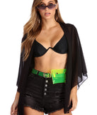 Top It Off Chiffon Kimono Cover Up for 2022 festival outfits, festival dress, outfits for raves, concert outfits, and/or club outfits