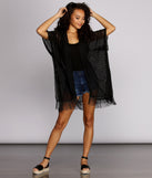 Airy Fringed Kimono for 2022 festival outfits, festival dress, outfits for raves, concert outfits, and/or club outfits