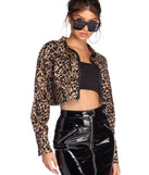 Wild One Leopard Cropped Jacket for 2022 festival outfits, festival dress, outfits for raves, concert outfits, and/or club outfits