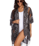 Bohemian Burnout Fringe Kimono for 2022 festival outfits, festival dress, outfits for raves, concert outfits, and/or club outfits