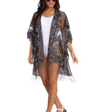 Bohemian Burnout Fringe Kimono for 2022 festival outfits, festival dress, outfits for raves, concert outfits, and/or club outfits