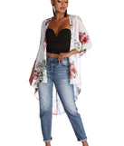 Darling In Floral Kimono for 2022 festival outfits, festival dress, outfits for raves, concert outfits, and/or club outfits