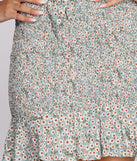 Cutie In Floral Mini Skirt for 2022 festival outfits, festival dress, outfits for raves, concert outfits, and/or club outfits