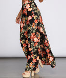 Hot Tropics Side Slit Skirt