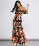 Hot Tropics Side Slit Skirt