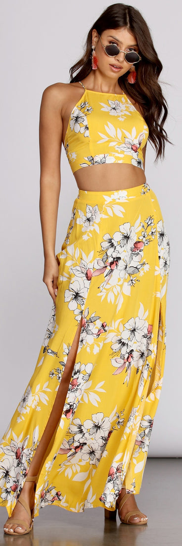 Island Time Floral Skirt