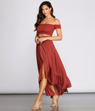 Dreamy Boho Ruffle Hem Maxi Skirt provides a stylish start to creating your best summer outfits of the season with on-trend details for 2023!