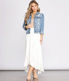 Wrap Me In Ruffles Maxi Skirt provides a stylish start to creating your best summer outfits of the season with on-trend details for 2023!