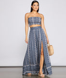 Bohemian Beat High Waist Maxi Skirt provides a stylish start to creating your best summer outfits of the season with on-trend details for 2023!