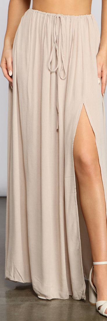 Laidback Vibes Maxi Skirt provides a stylish start to creating your best summer outfits of the season with on-trend details for 2023!