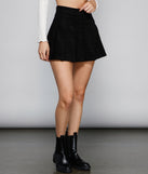 Stylishly Sassy Pleated Corduroy Mini Skirt is a trendy pick to create 2023 festival outfits, festival dresses, outfits for concerts or raves, and complete your best party outfits!