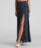Kaleidoscope Boho Slit Maxi Skirt provides a stylish start to creating your best summer outfits of the season with on-trend details for 2023!