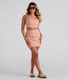 Social Linen Fringe Mini Skirt provides a stylish start to creating your best summer outfits of the season with on-trend details for 2023!