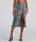 Challis Boho Slit Midi Skirt provides a stylish start to creating your best summer outfits of the season with on-trend details for 2023!