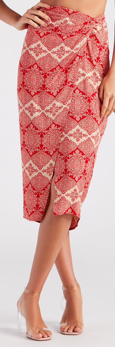 Boho Summer Style Wrap Midi Skirt provides a stylish start to creating your best summer outfits of the season with on-trend details for 2023!