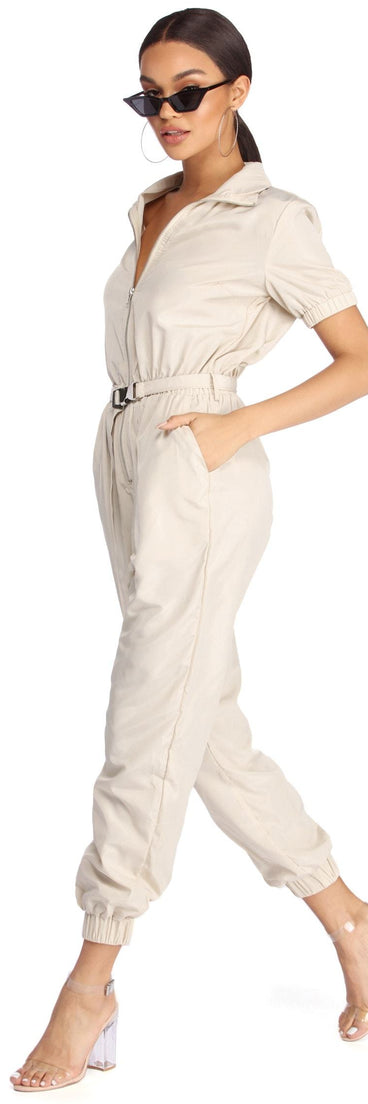 Belted And Fierce Jumpsuit will help you dress the part in stylish holiday party attire, an outfit for a New Year’s Eve party, & dressy or cocktail attire for any event.