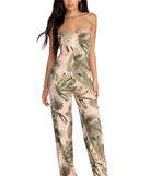 Tropical Escape Sleeveless Jumpsuit for 2022 festival outfits, festival dress, outfits for raves, concert outfits, and/or club outfits
