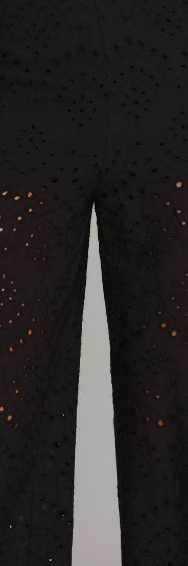 Eyelets On You Culotte Pants