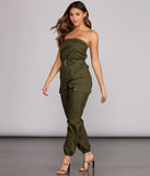 Bold And Belted Strapless Jumpsuit provides a stylish start to creating your best summer outfits of the season with on-trend details for 2023!