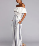 Fluttery Feels Striped Jumpsuit for 2022 festival outfits, festival dress, outfits for raves, concert outfits, and/or club outfits