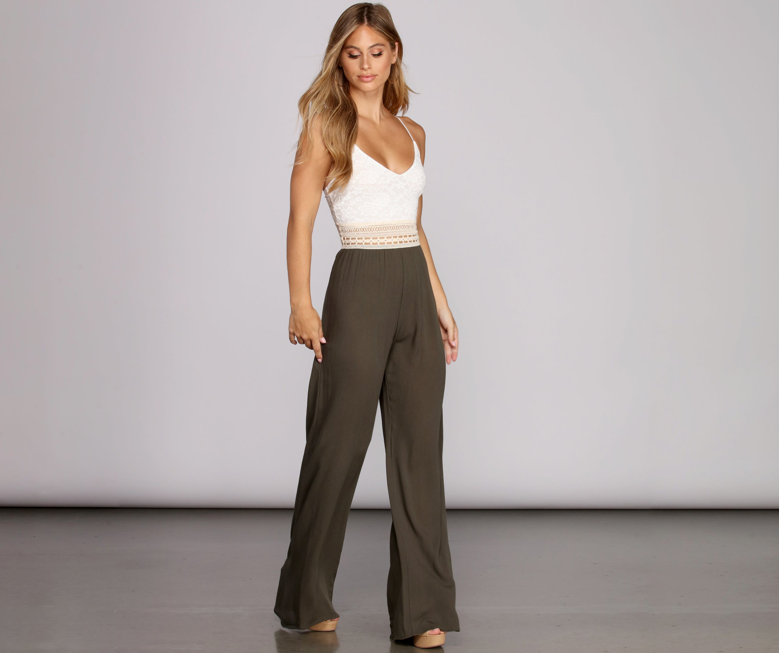 Take My Breath Crochet Jumpsuit | Windsor