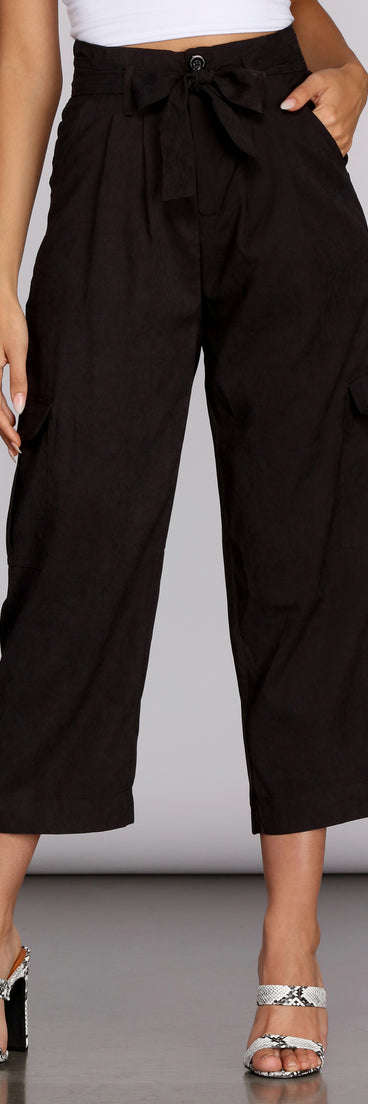 Precious Cargo Tie Waist Pants for 2022 festival outfits, festival dress, outfits for raves, concert outfits, and/or club outfits
