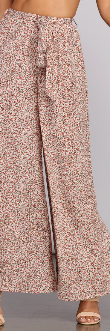 So Fresh Floral Tie Pants
