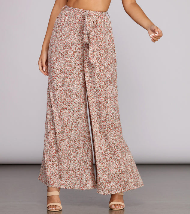 So Fresh Floral Tie Pants