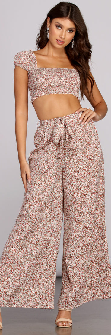 So Fresh Floral Tie Pants